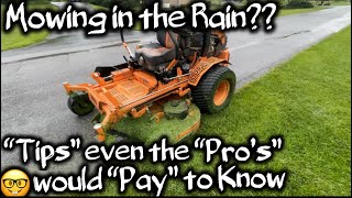 Mowing “Wet Grass” is EASIER when you LEARN this… // Scag Turf Tiger 2