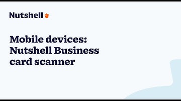 Mobile devices: Nutshell Business card scanner