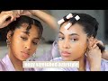 Easy Natural Hairstyle on Stretched hair | Type 4 Natural | Heatless curls on Short Hair  J MAYO