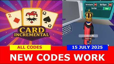 *NEW CODES* [RELAUNCH] Card Flipping Incremental ROBLOX | ALL CODES | JULY 14, 2025