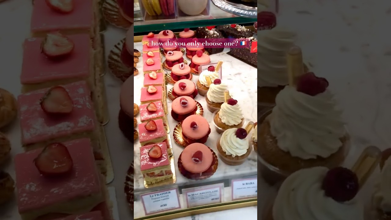 Desserts at a Paris Bakery 🇫🇷🍰