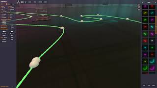 How to draw smooth glow rope lines in track editor