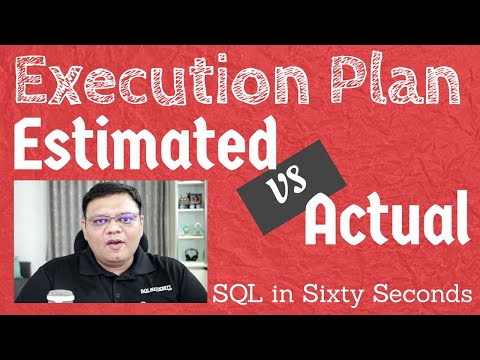 Video: Qual è la differenza tra il piano di esecuzione stimato e il piano di esecuzione effettivo?