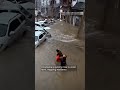 Heavy rainfall triggers mudslide, filling ground floor shops | #shorts