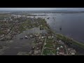 Затопленный из-за разрушения дамбы Демидов, Киевская область