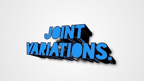 JOINT VARIATIONS.
