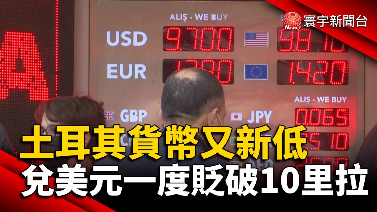 土耳其貨幣又新低 兌美元一度貶破10里拉@globalnewstw #美元#降息
