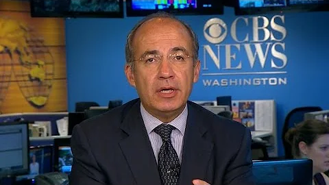 Former Mexican President Felipe Calderon discusses...