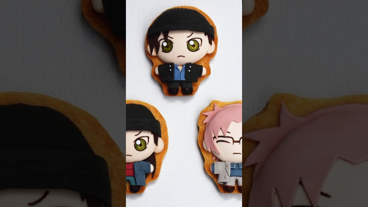 【名探偵コナン】赤井秀一🍪トリプルフェイスぬいぐるみ風クッキー#icingcookies #making #shorts