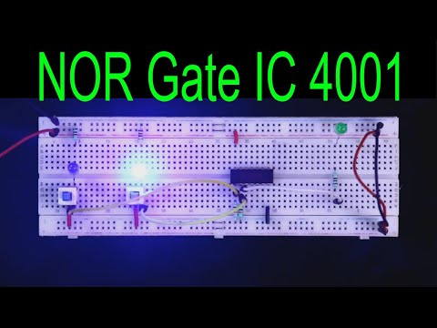 CD4001 | NOR Gate logic ic 4001 | Digital Electronics