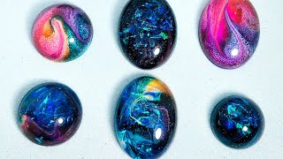 Tutorial: Alcohol ink metallici 🤩 effetto glitteroso galassia 😱 e petri dish colorato e sfumato 💝