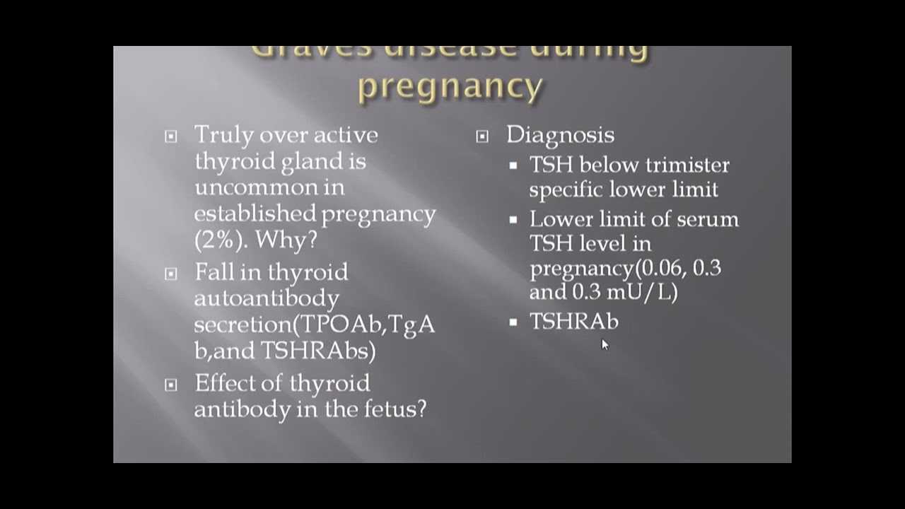 Grave's disease in pregnancy By Dr Mengistu YouTube