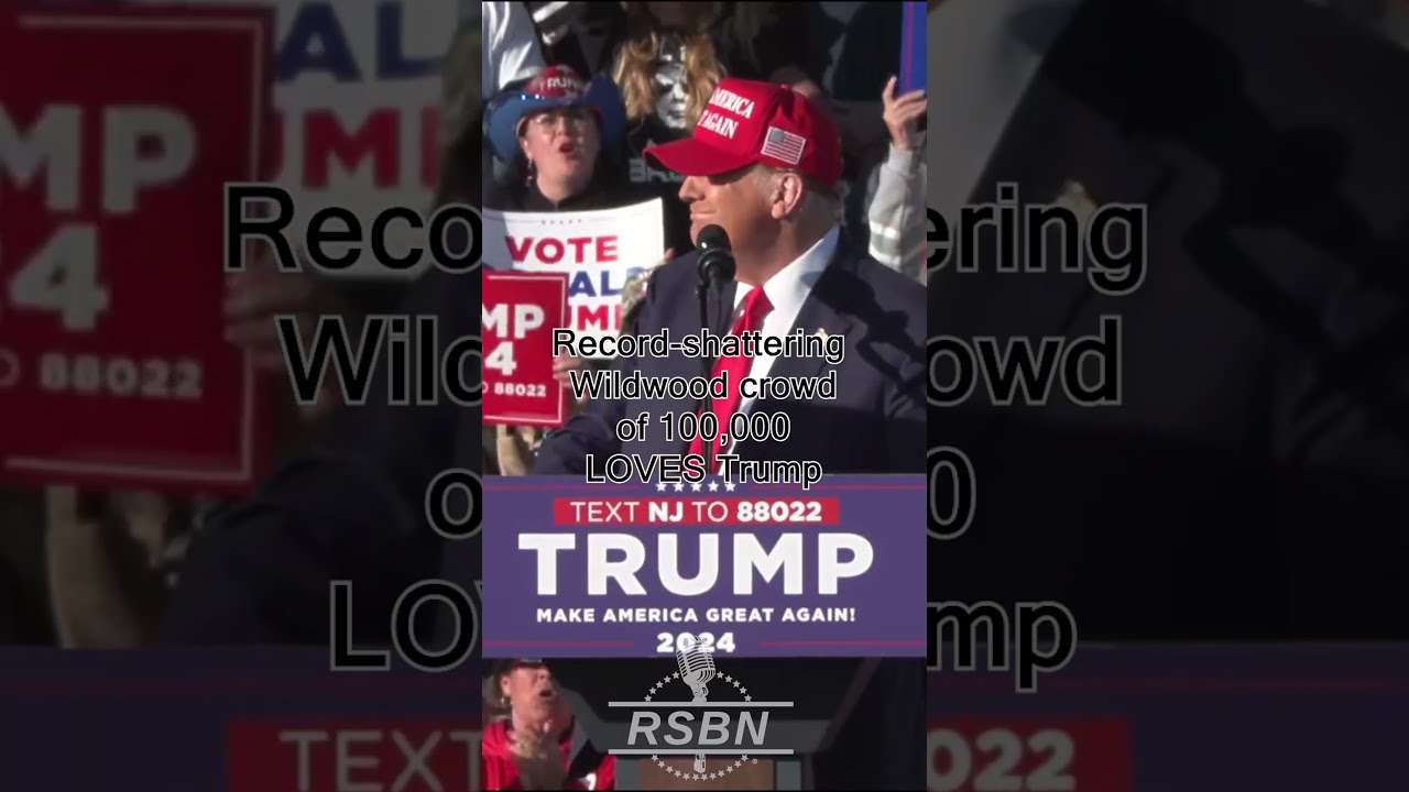 WATCH Record Shattering Wildwood Crowd Of 100 000 LOVES Trump