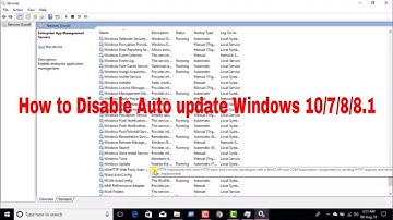 How to disable automatic updates in Windows 10, 8.1, 8 ,7 and XP permanently?