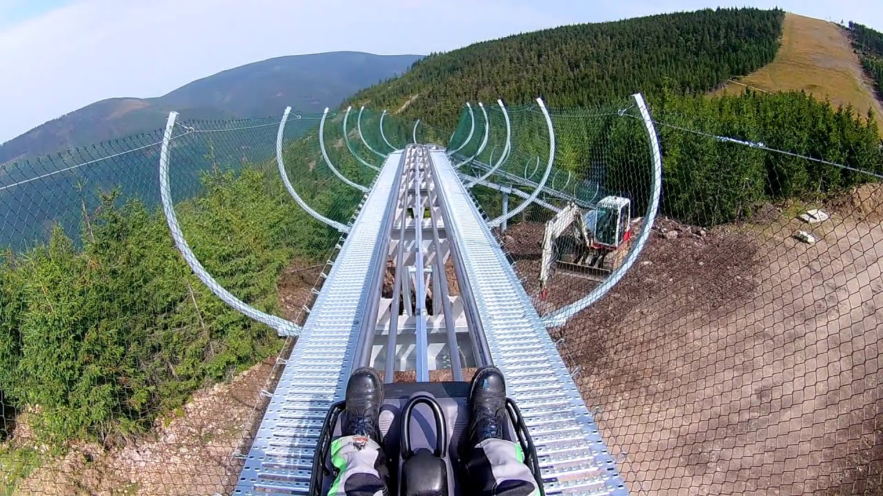 Mamutí horská dráha, dolní Morava. Nejlepší dosažená maximální rychlost.