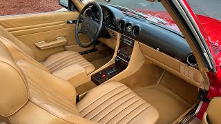 1988 Mercedes-Benz 560Sl In Signal Red 17K Miles Drive Video 112125