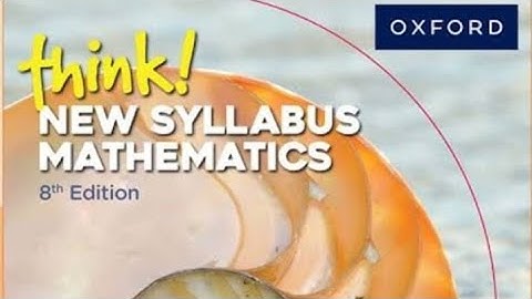 ( Exercise 11C, Question 7) 📚 Think! New Syllabus Mathematics Book 2