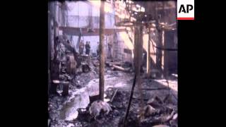 SYND 01/11/1970 A GUTTED DANCE HALL IN WHICH 142 YOUNG PEOPLE BURNED TO DEATH