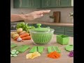 5-in-1 Salad Spinner Large with Lid Vegetable Washer and Dryer Fruit Cleaner Vegetable Chopper
