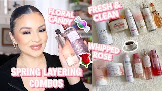 FRAGRANCE & BODY CARE LAYERING COMBOS 💞 FOR SPRING | FLORALS 🌷 + FRESH & CLEAN 🧼