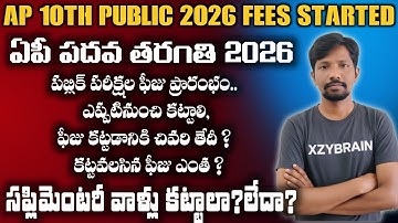 AP 10th Public Exam 2026 | Fees Structure & Important Dates ||Fees, Last Date, Complete details 2026