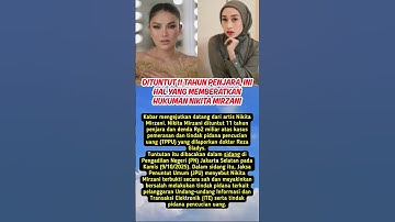 Dituntut 11 Tahun Penjara #shorts #trending #nikitamirzani