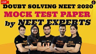 LIVE Doubt Solving NEET 2020 Mock Test Paper By NEET Experts Part 1 | Vedantu NEET