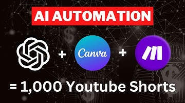 Make 1,000 YouTube Shorts with THIS AI Automation in 19 Mins! 🤯 (ChatGPT + Canva + Make)