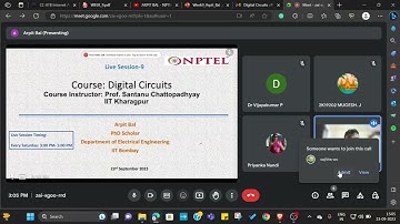Week-9 NPTEL-Digital Circuits-Live session-9 (noc23_ee115)- TA Arpit Bal