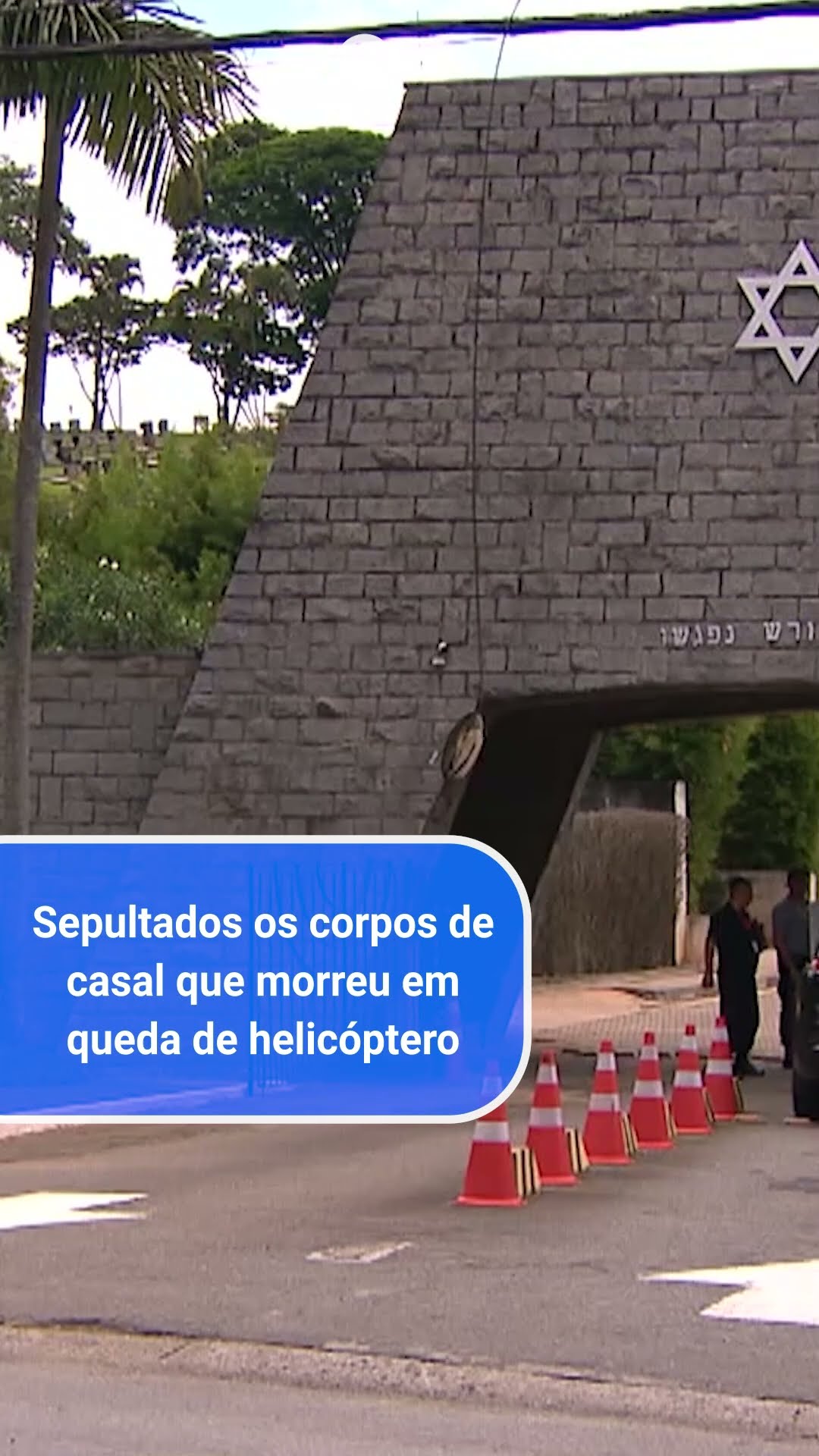 Corpos de casal que morreu em acidente de helicóptero são enterrados em SP