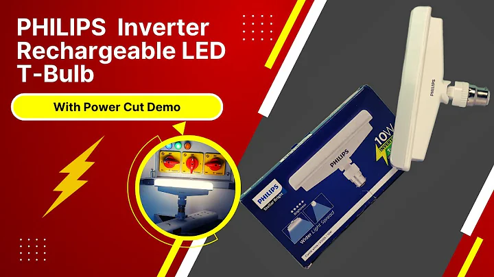 PHILIPS 10-Watts B22 Inverter Rechargeable LED T-Bulb | Review | Demo With Simulated Power Cut