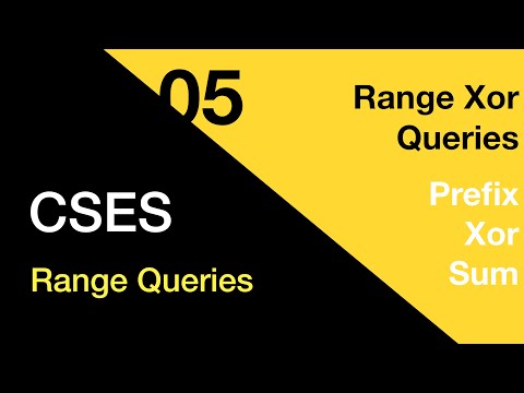 05. Range Xor Queries (prefix xor sum) - CSES