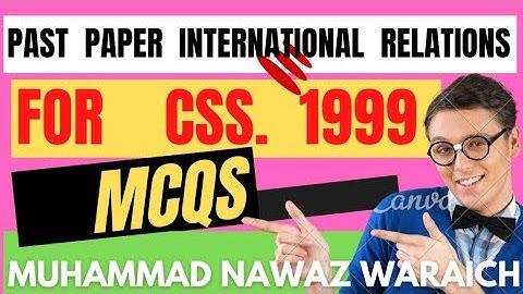 Solved Short Questions of Past Paper of CSS International Relations 1999 || #css #csspastpapers