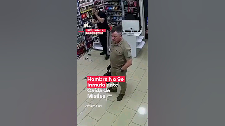 Captan reacción de clientes ante lluvia de misiles rusos, en tienda de Ucrania - N+ #Shorts