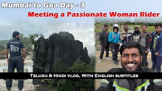 Riding with Inspiration, Passionate Woman Rider| Mumbai to Goa Bike Ride | Day- 3 | Nagavamshi Vlogs