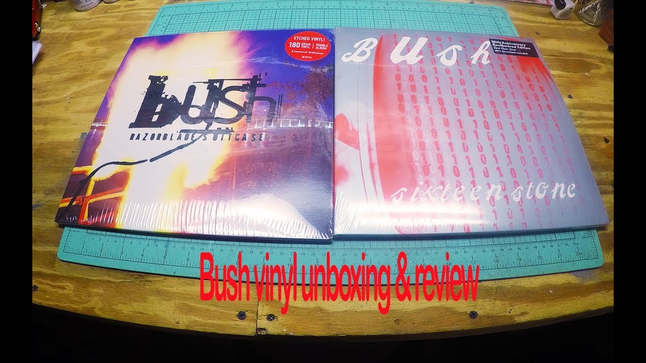 Bush Sixteen Stone & Razorblade Suitcase Vinyl unboxing & review ...