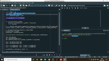 Perceptron ML Algorithm from Scratch method using Python