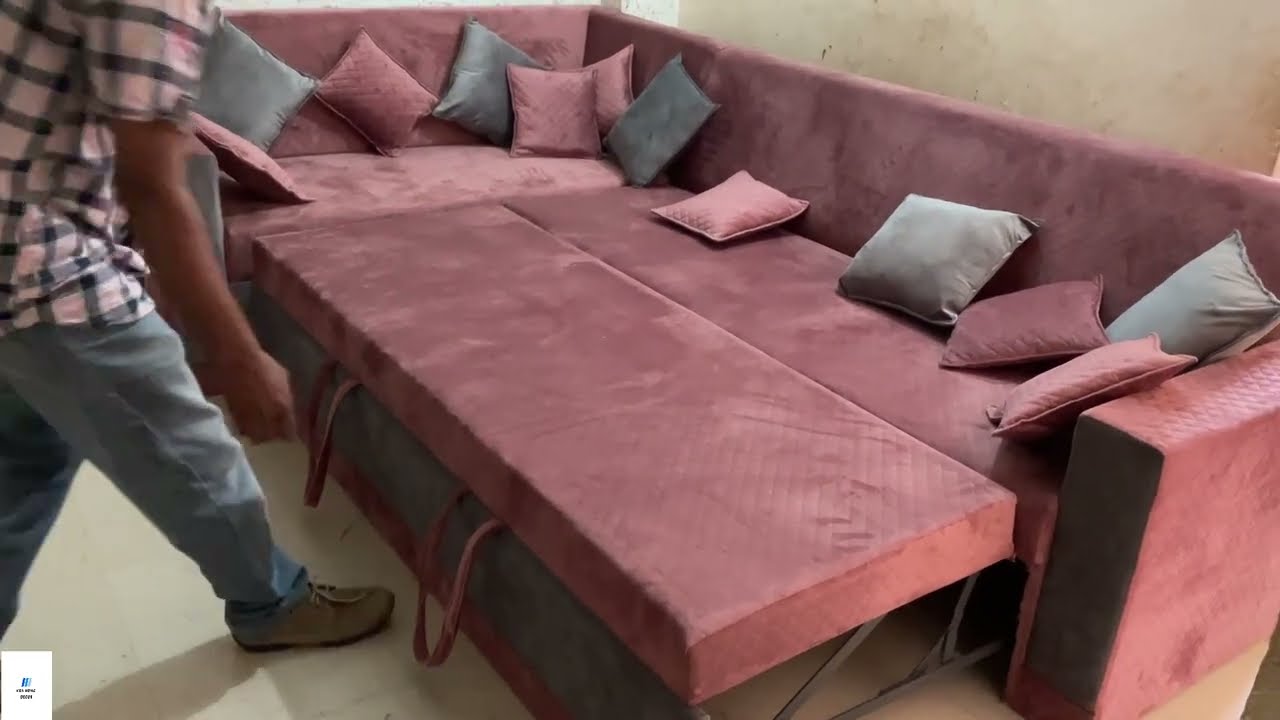 how to make sofa cum bed cushion making