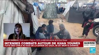 Gaza : intenses combats autour de Khan Younès, les civils forcés à la fuite • FRANCE 24