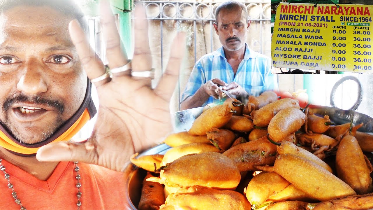 57 YEARS OLD Mirchi Narayana Mirchi Stall | Famous at SD Road |Yummy Evening Snacksat  Secunderabad | Street Food Zone