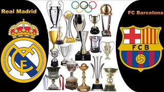 Real Madrid VS Fc Barcelone •🏆 Comparaison de Tous les trophées