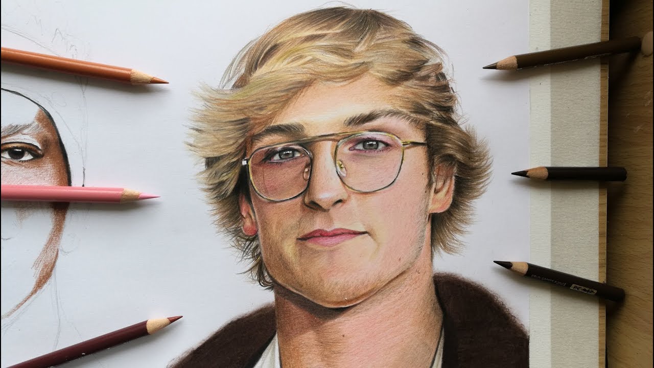 Drawing Logan Paul - YouTube