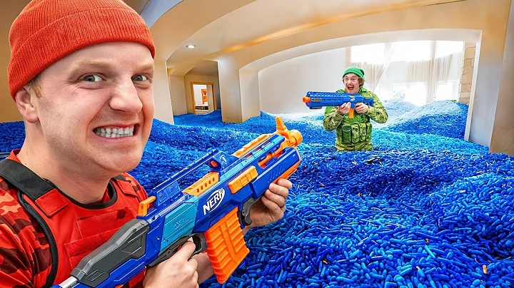 I Turned My House Into A NERF WAR!
