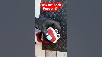 Making your own sock puppet dog🐶🤩✨ #easyart #funart