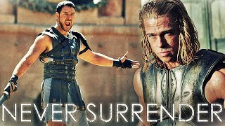 "NEVER SURRENDER" - 2Pac (Remix) | Maximus & Achilles TRIBUTE (Gladiator & Troy)