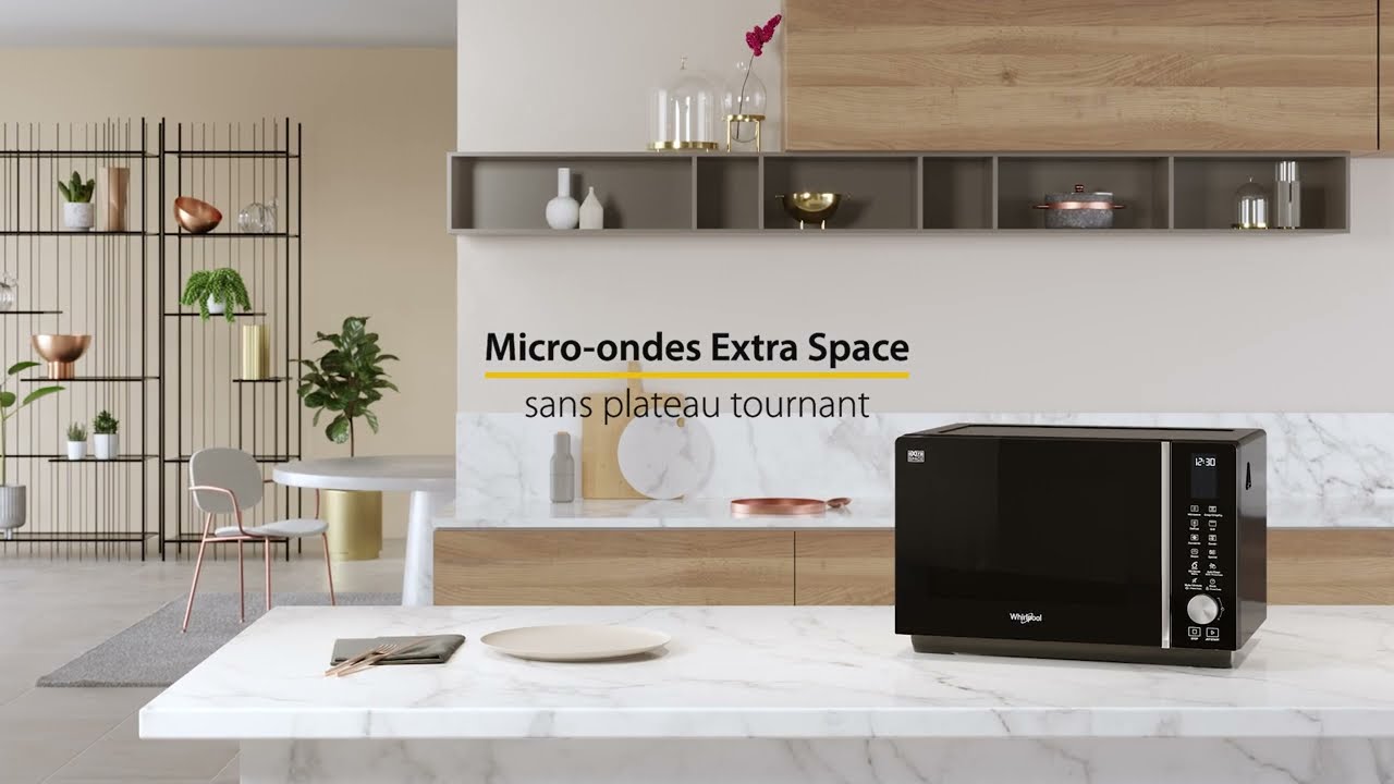 Micro-ondes Whirlpool - Extra Space sans plateau tournant 