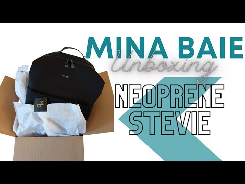 Unboxing Mina Baie Stevie Diaper Bag in Neoprene - YouTube display picture 3