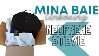 Unboxing Mina Baie Stevie Diaper Bag in Neoprene
