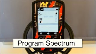 Program Spectrum Minelab Manticore Programowanie wykrywacza