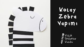 Bugün Zebra yapıyoruz 🦓 - Kolay Zebra yapımı